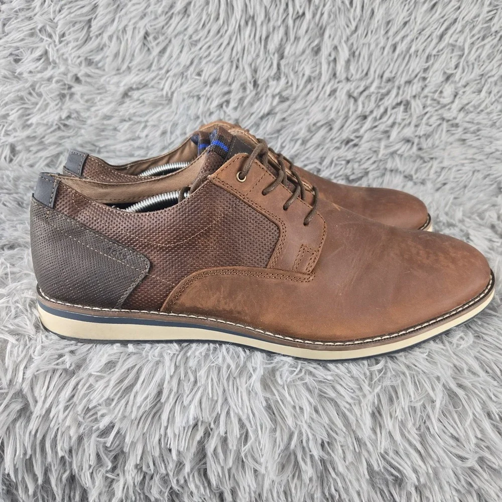 Nunn Bush Mens 13 Brown Leather‎ Kore City Walk Oxford 84889-226